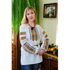 Embroidered blouse "Golden Leaves"